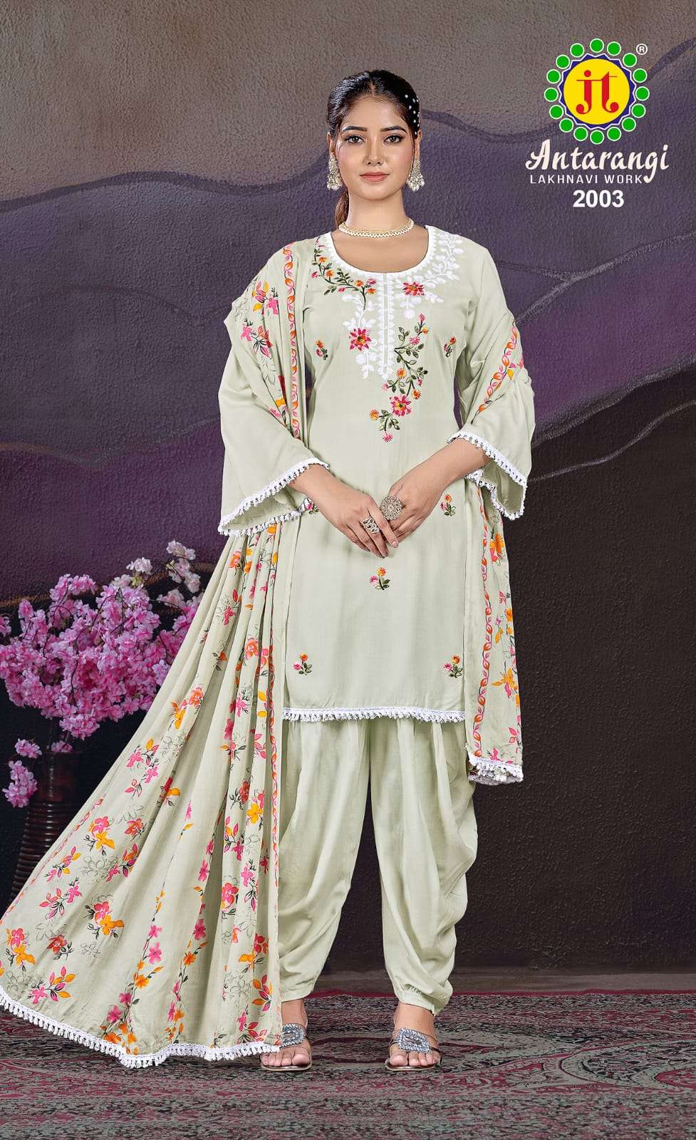 JT ANTARANGI VOL 2 RAYON FANCY WORK SUIT
