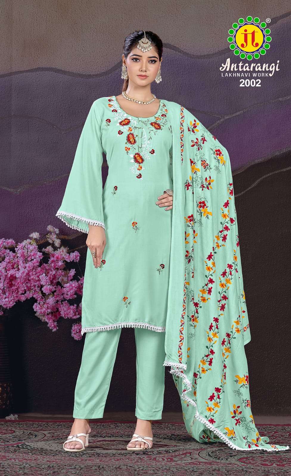 JT ANTARANGI VOL 2 RAYON FANCY WORK SUIT