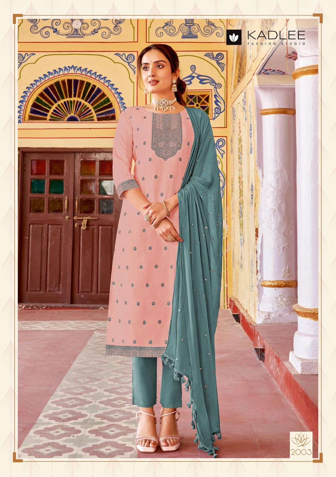 KADLEE FASHION VIRASAT MUSLIN JACQUARD SUIT
