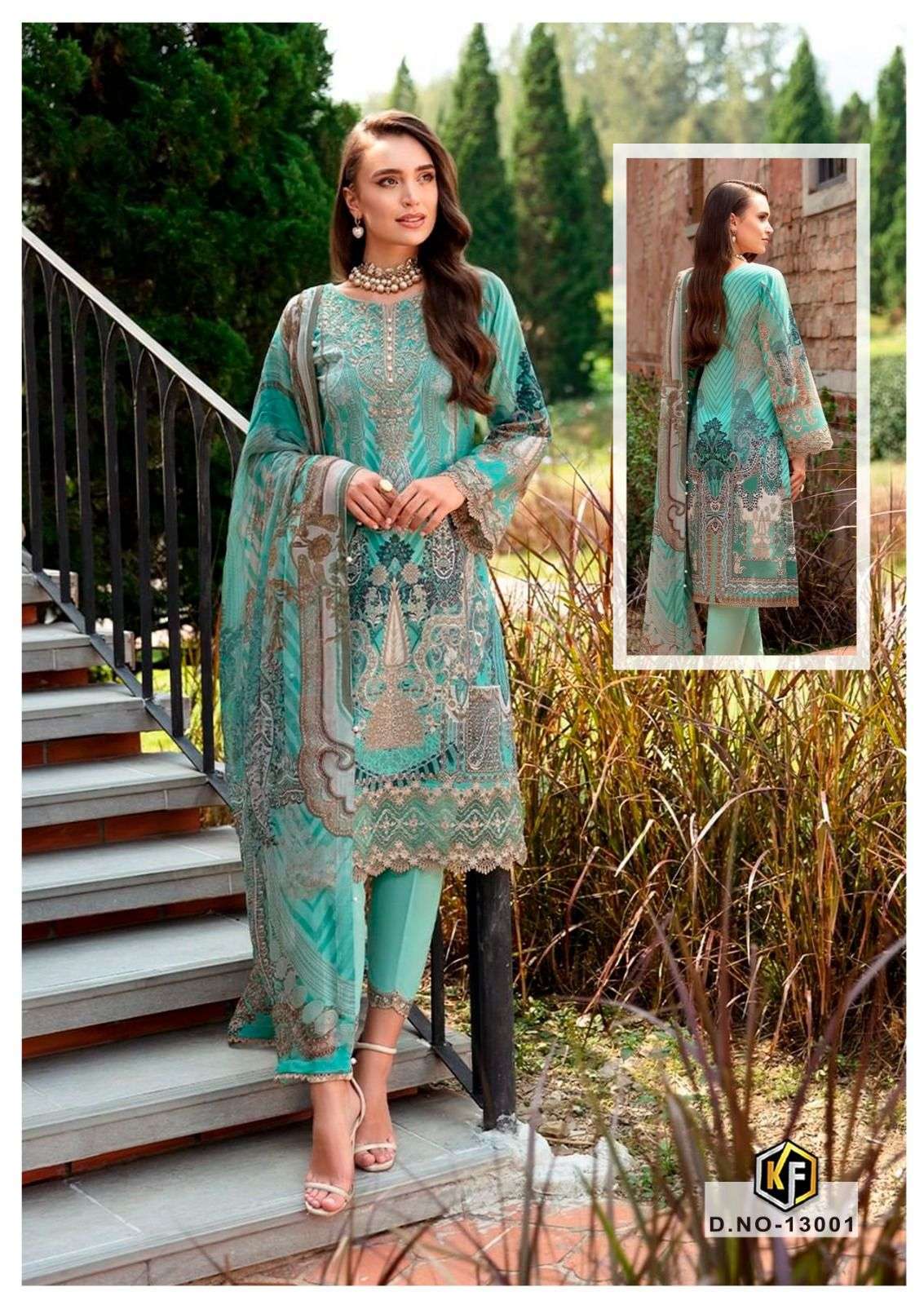 KEVAL FAB SOBIA NAZIR VOL 13 COTTON KARACHI PRINT SUIT
