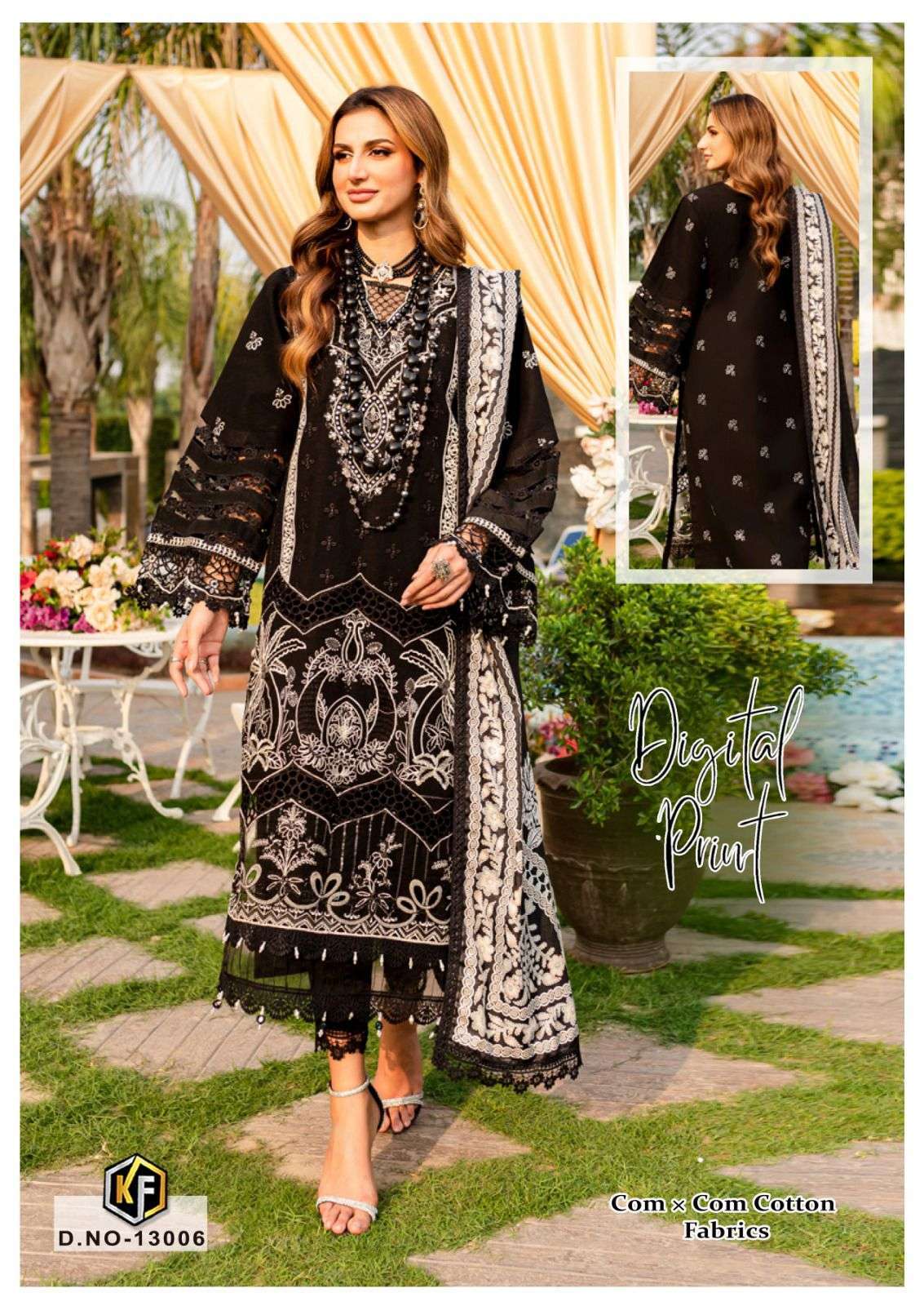 KEVAL FAB SOBIA NAZIR VOL 13 COTTON KARACHI PRINT SUIT