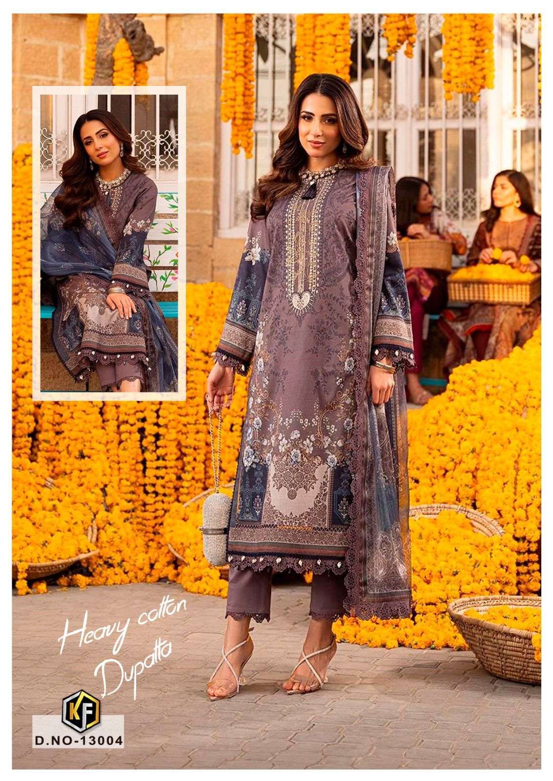 KEVAL FAB SOBIA NAZIR VOL 13 COTTON KARACHI PRINT SUIT