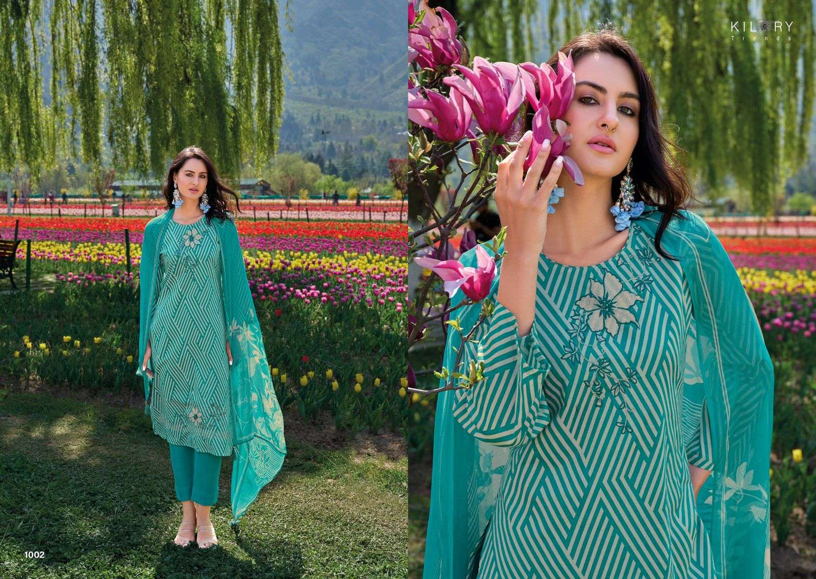 KILORY TRENDZ ELNAZ VOL 2 LAWN COTTON FANCY EMBROIDERY WORK SUIT