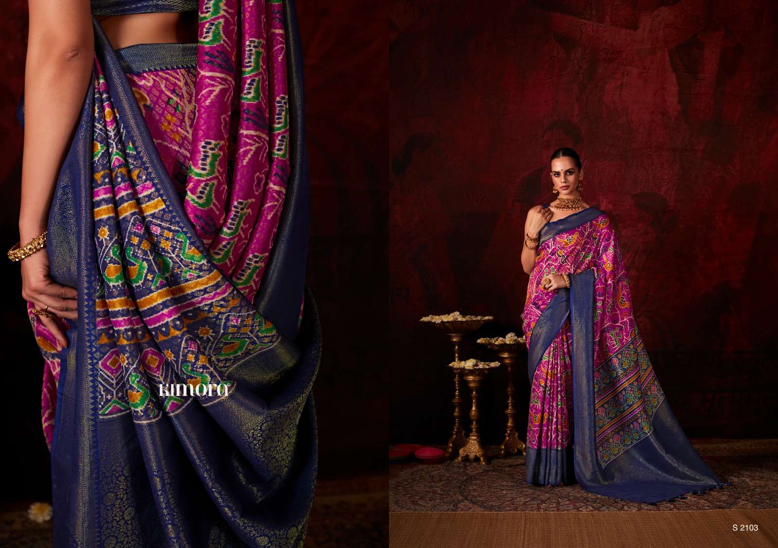 KIMORA LAKSHMI SILK DIGITAL PRINT SAREE