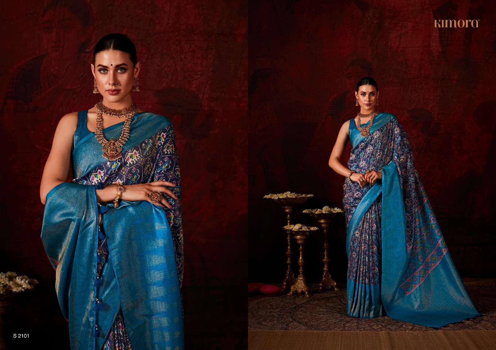 KIMORA LAKSHMI SILK DIGITAL PRINT SAREE