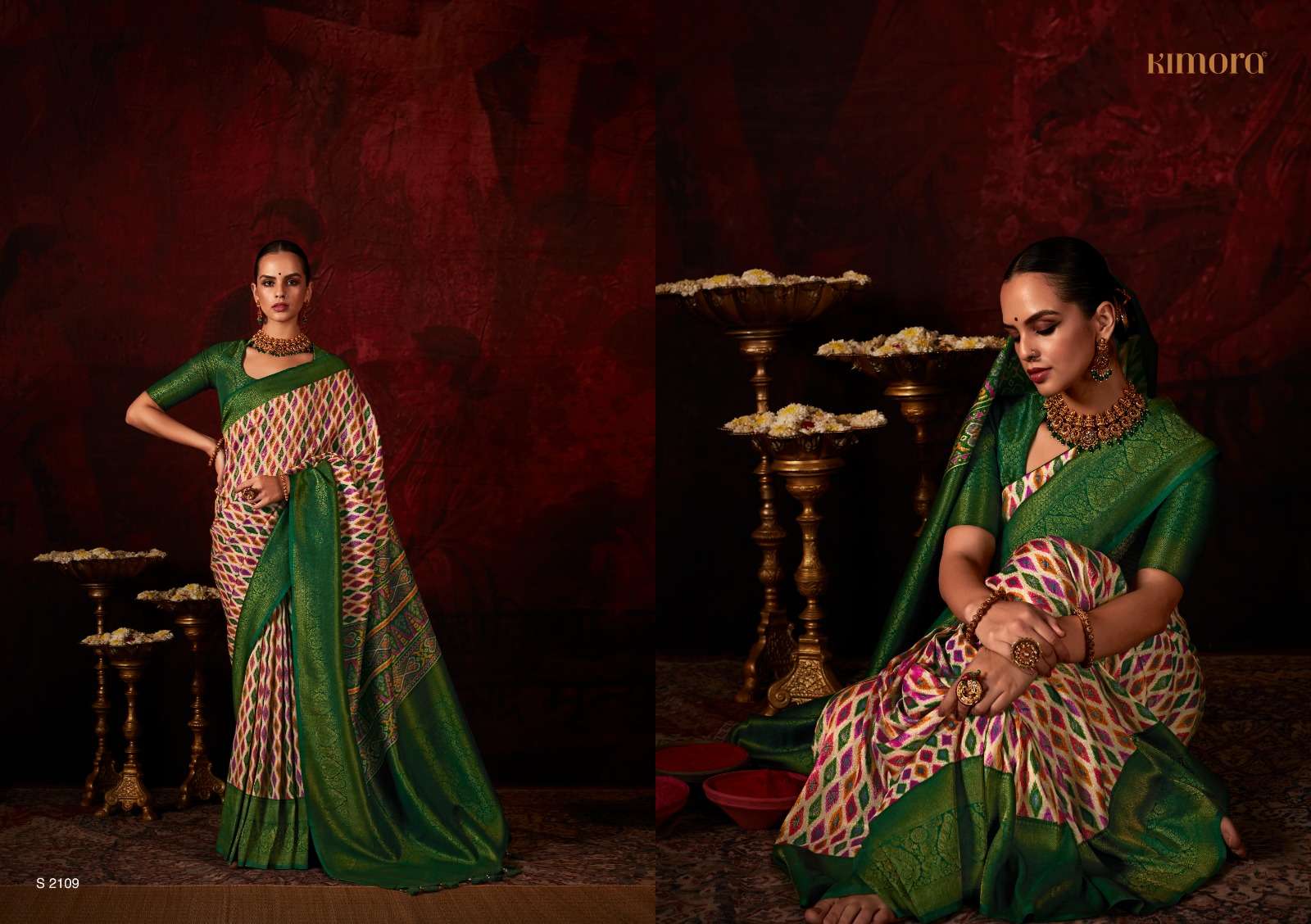 KIMORA LAKSHMI SILK DIGITAL PRINT SAREE
