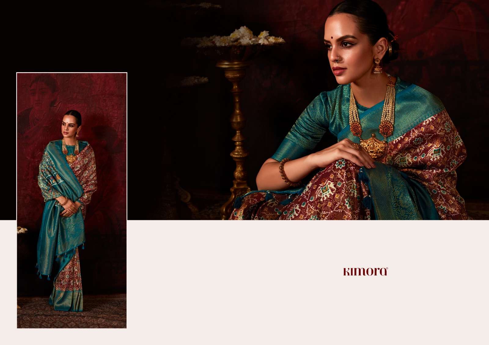 KIMORA LAKSHMI SILK DIGITAL PRINT SAREE
