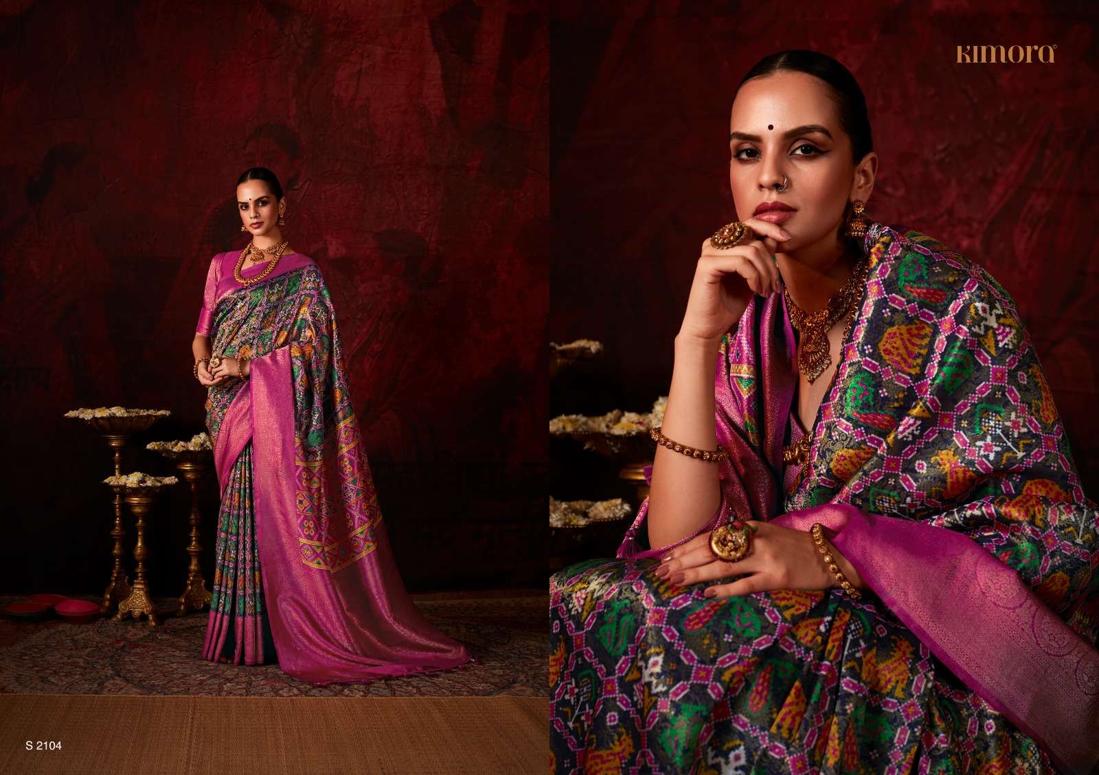 KIMORA LAKSHMI SILK DIGITAL PRINT SAREE