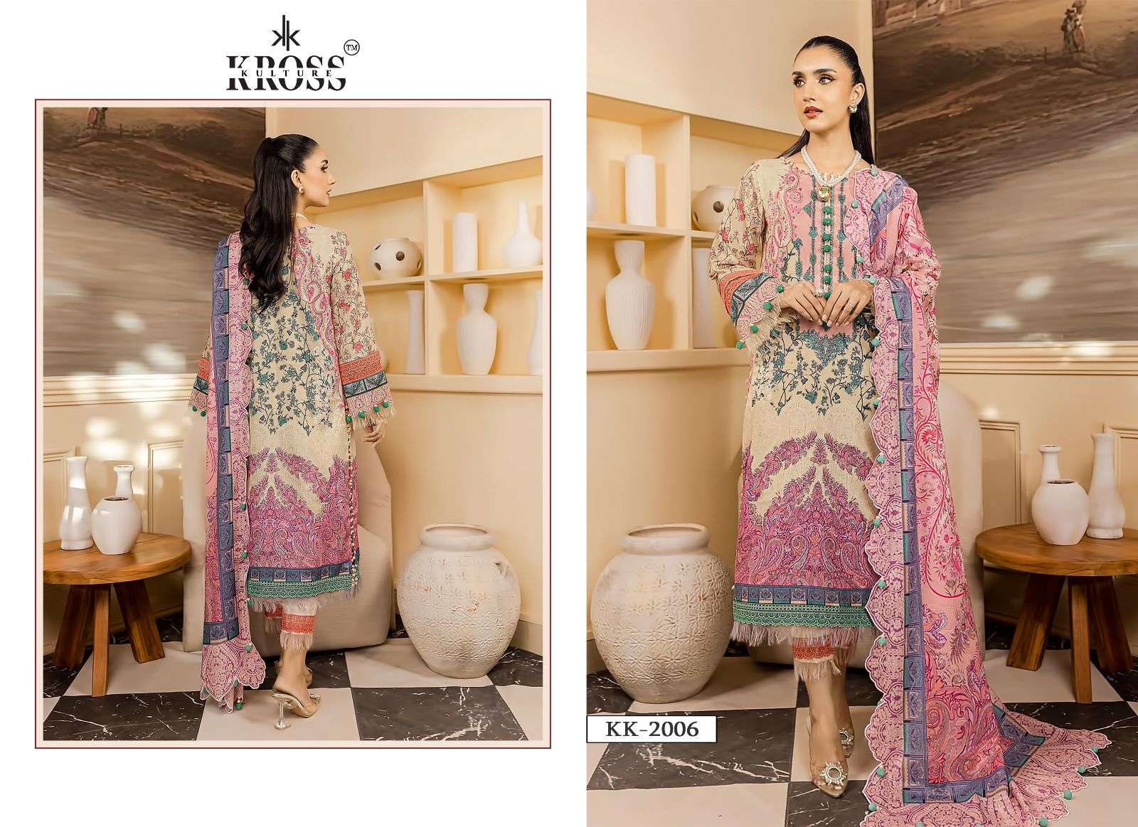 KROSS KULTURE D NO 2006 AND 2007 COTTON SALWAR KAMEEZ 