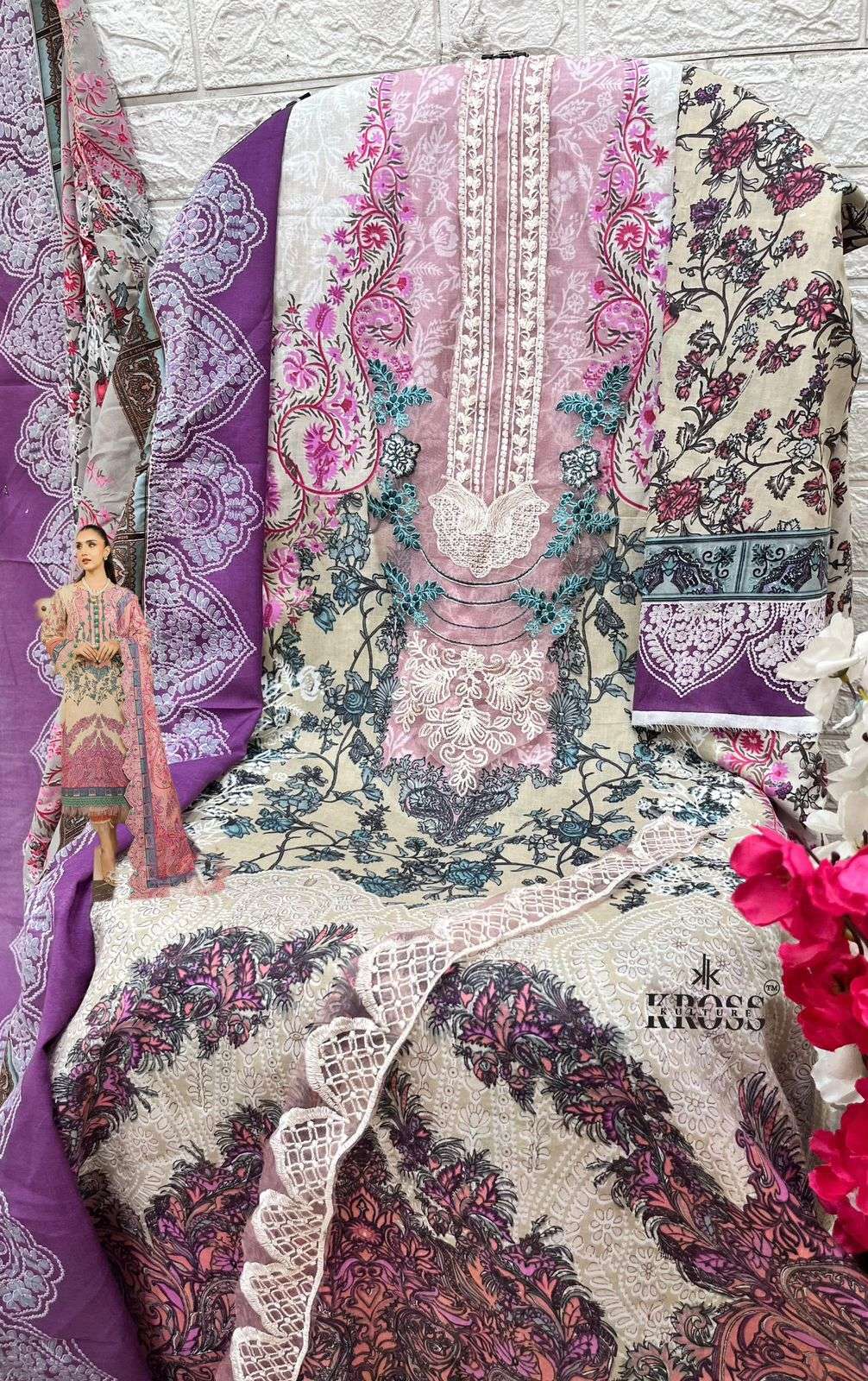 KROSS KULTURE D NO 2006 AND 2007 COTTON SALWAR KAMEEZ 