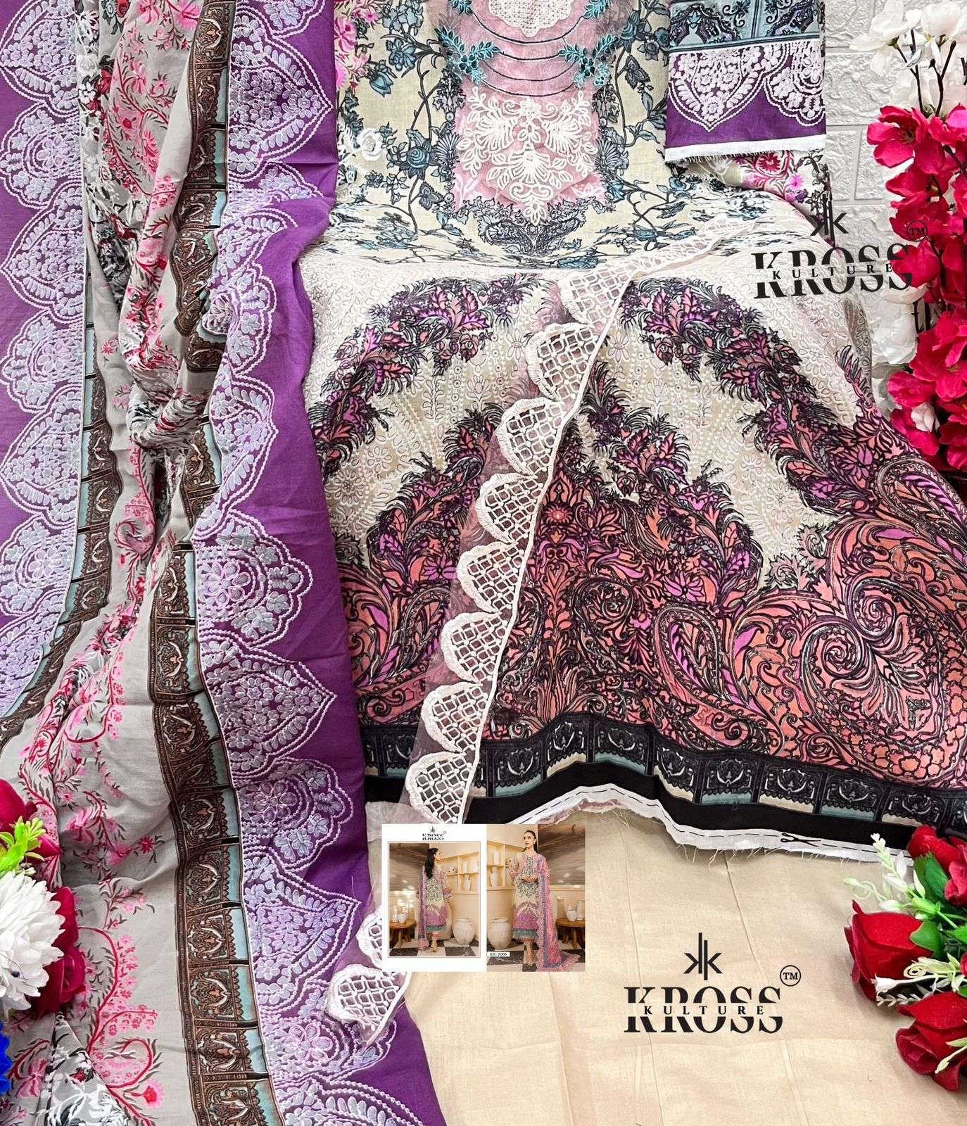 KROSS KULTURE D NO 2006 AND 2007 COTTON SALWAR KAMEEZ 