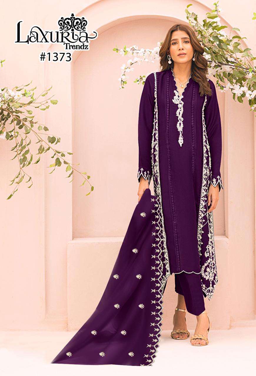 LAXURIA TRENDZ D NO 1373 GEORGETTE BEAUTIFUL DESIGNER SUIT