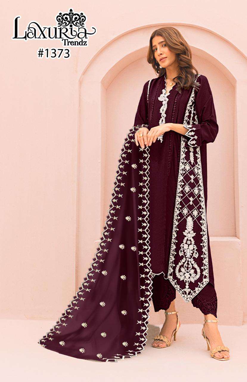 LAXURIA TRENDZ D NO 1373 GEORGETTE BEAUTIFUL DESIGNER SUIT