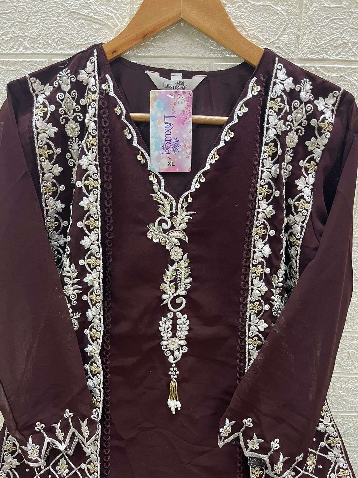 LAXURIA TRENDZ D NO 1373 GEORGETTE BEAUTIFUL DESIGNER SUIT