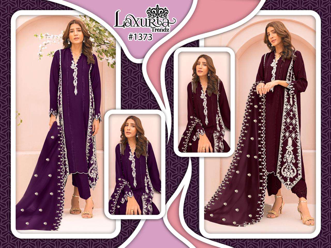 LAXURIA TRENDZ D NO 1373 GEORGETTE BEAUTIFUL DESIGNER SUIT