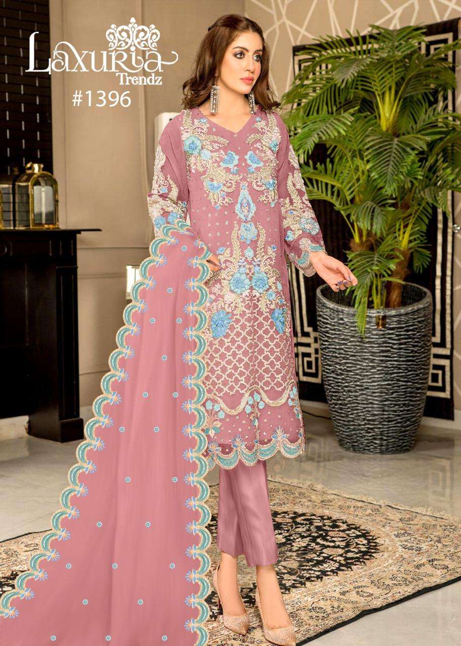 LAXURIA TRENDZ D NO  1396 ORGANZA BEAUTIFUL DESIGNER SUIT