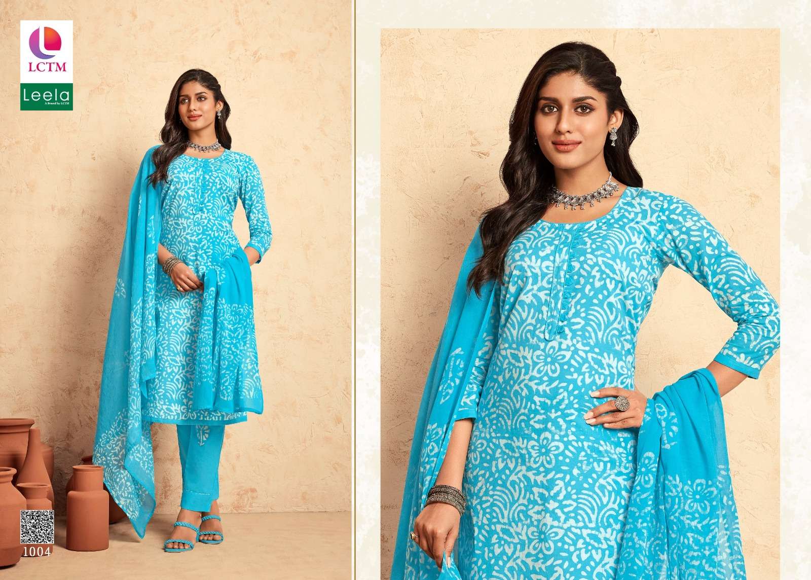 LCTM TRISHA CAMBRIC COTTON BATIK PRINT SALWAR SUIT