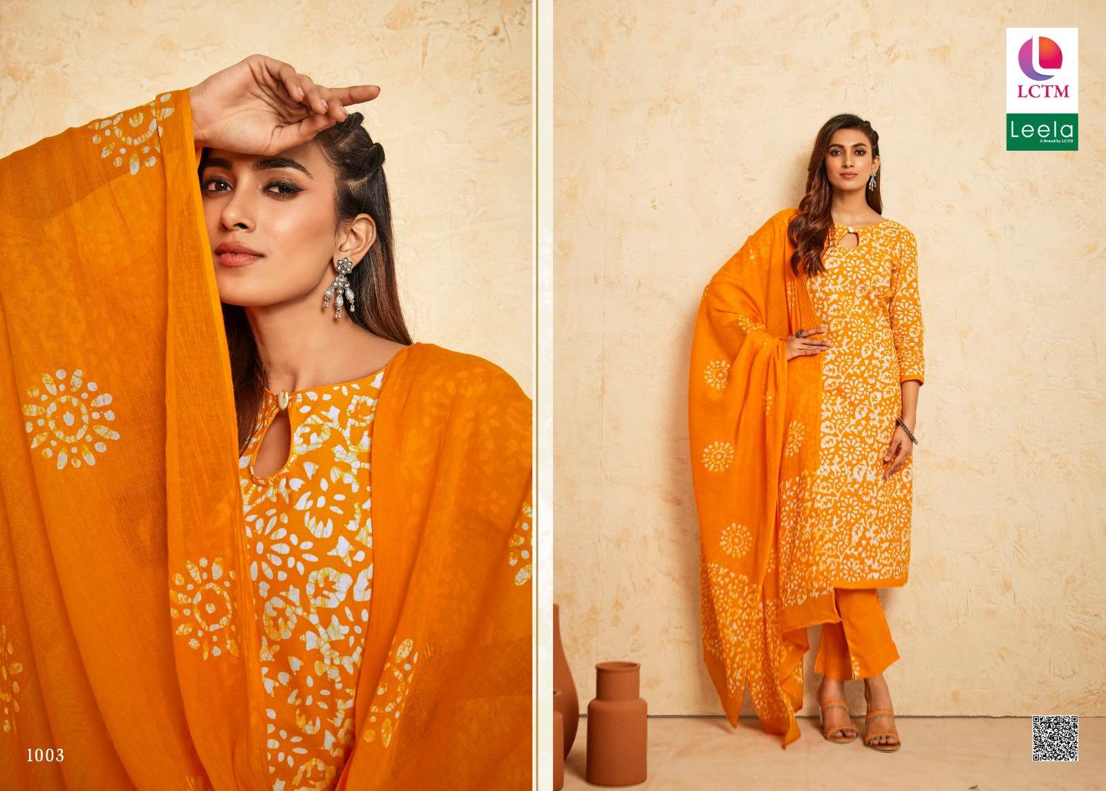 LCTM TRISHA CAMBRIC COTTON BATIK PRINT SALWAR SUIT