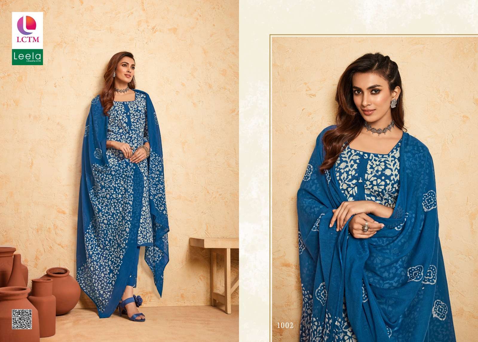 LCTM TRISHA CAMBRIC COTTON BATIK PRINT SALWAR SUIT