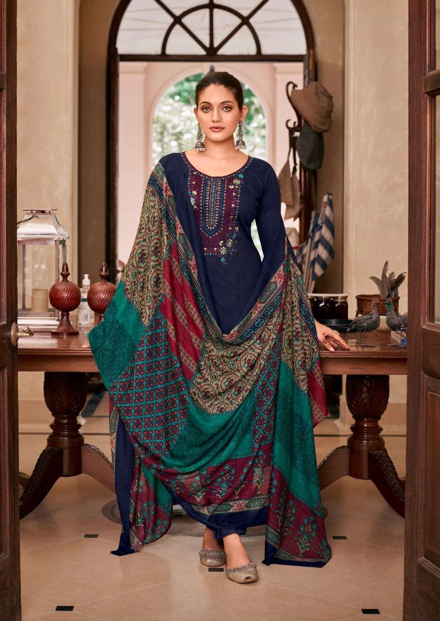 LEVISHA PANIHARI JAM COTTON FANCY EMBROIDERY WORK SUIT