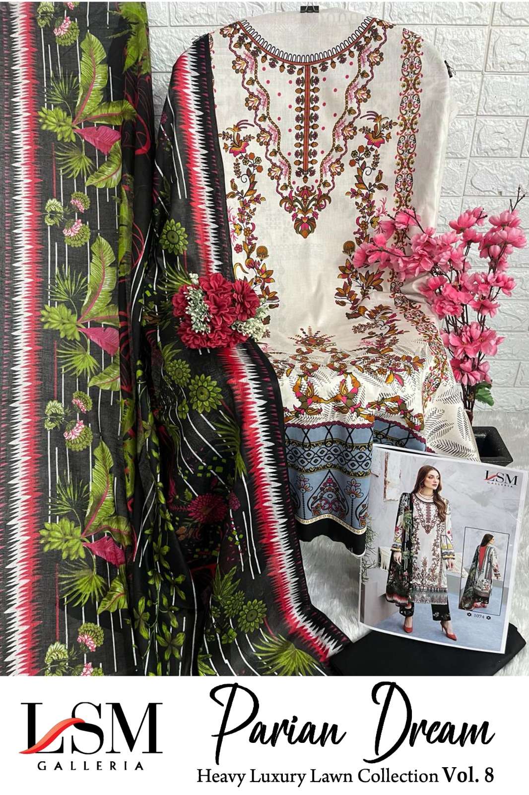 LSM GALLERIA PARIAN DREAM VOL 8 LAWN COTTON SUIT