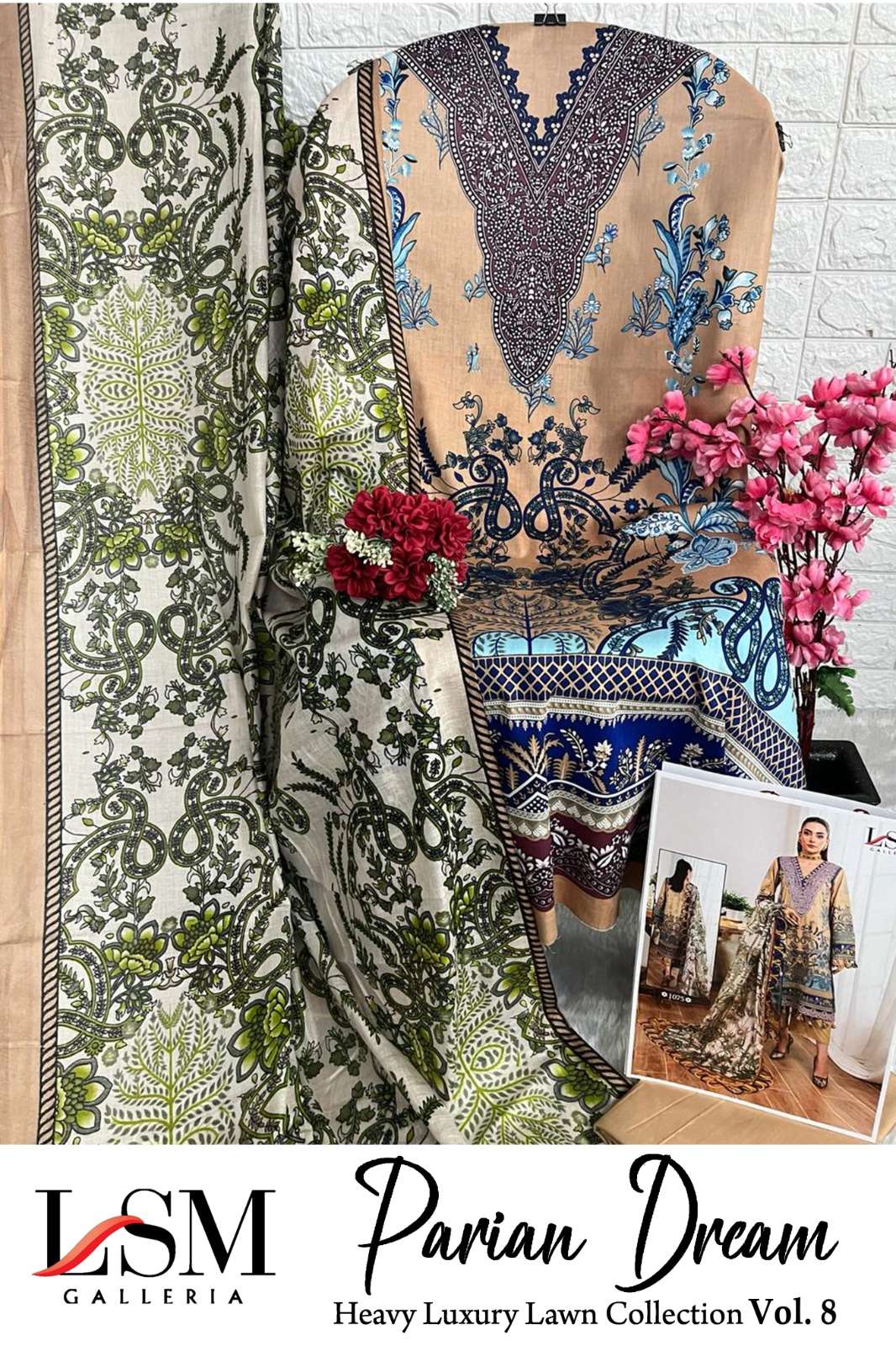 LSM GALLERIA PARIAN DREAM VOL 8 LAWN COTTON SUIT