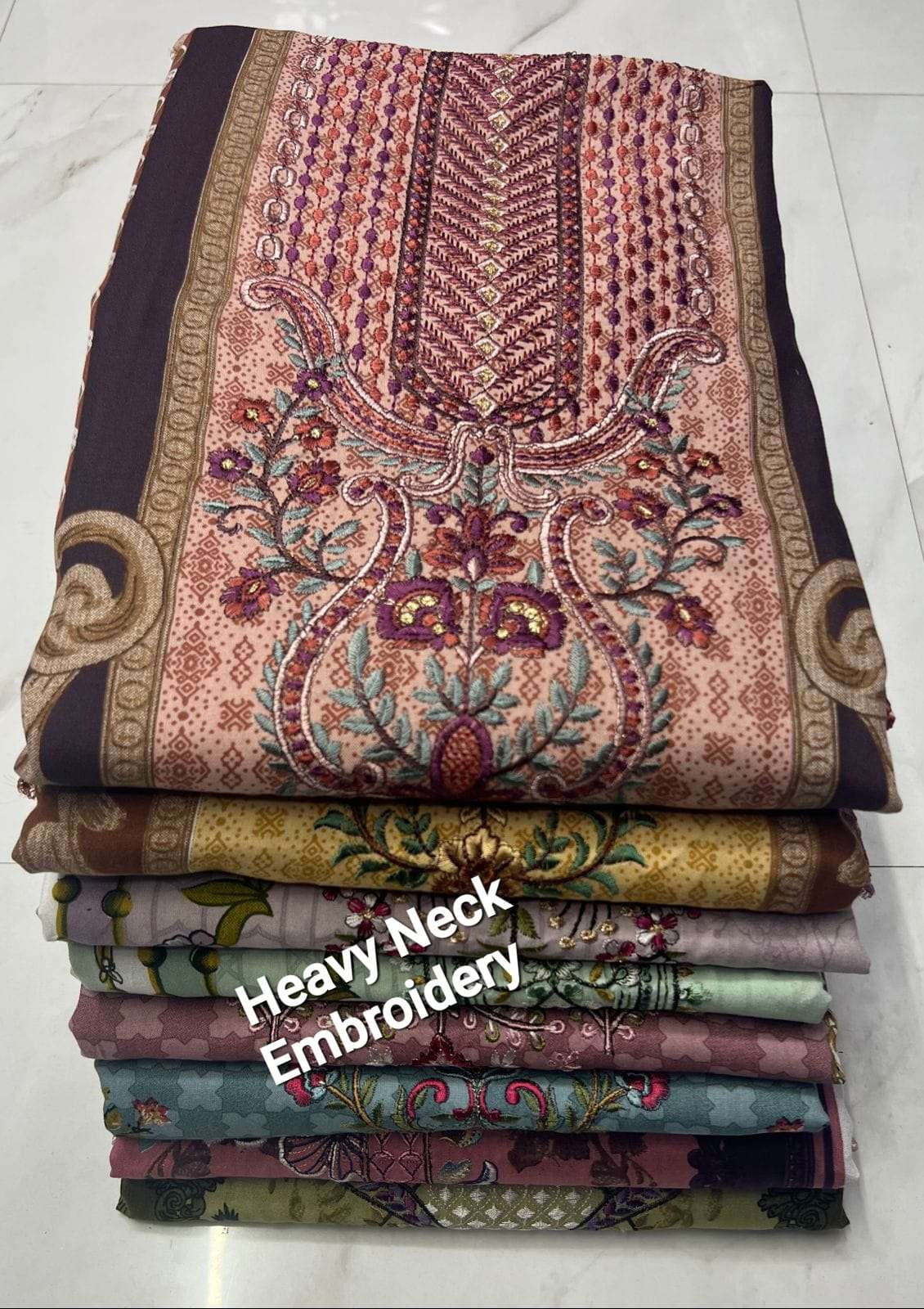 MF EMBROIDERED WORK COLLECTION LAWN COTTON SUIT