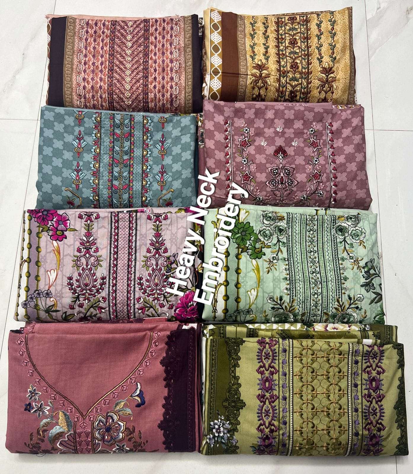 MF EMBROIDERED WORK COLLECTION LAWN COTTON SUIT