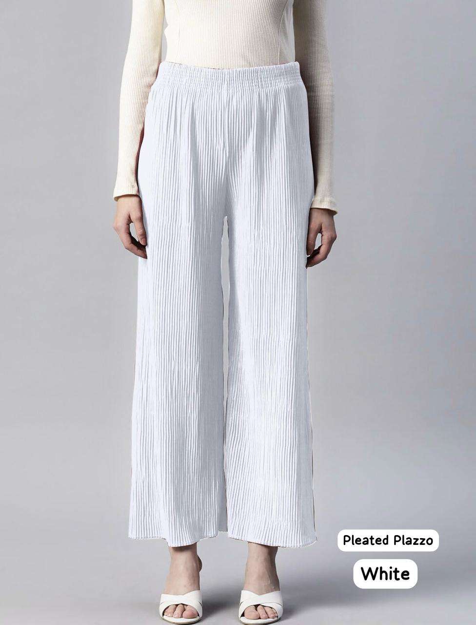 MF PLEATED PALAZZO LADIES BOTTOM WEAR COLLECTION 