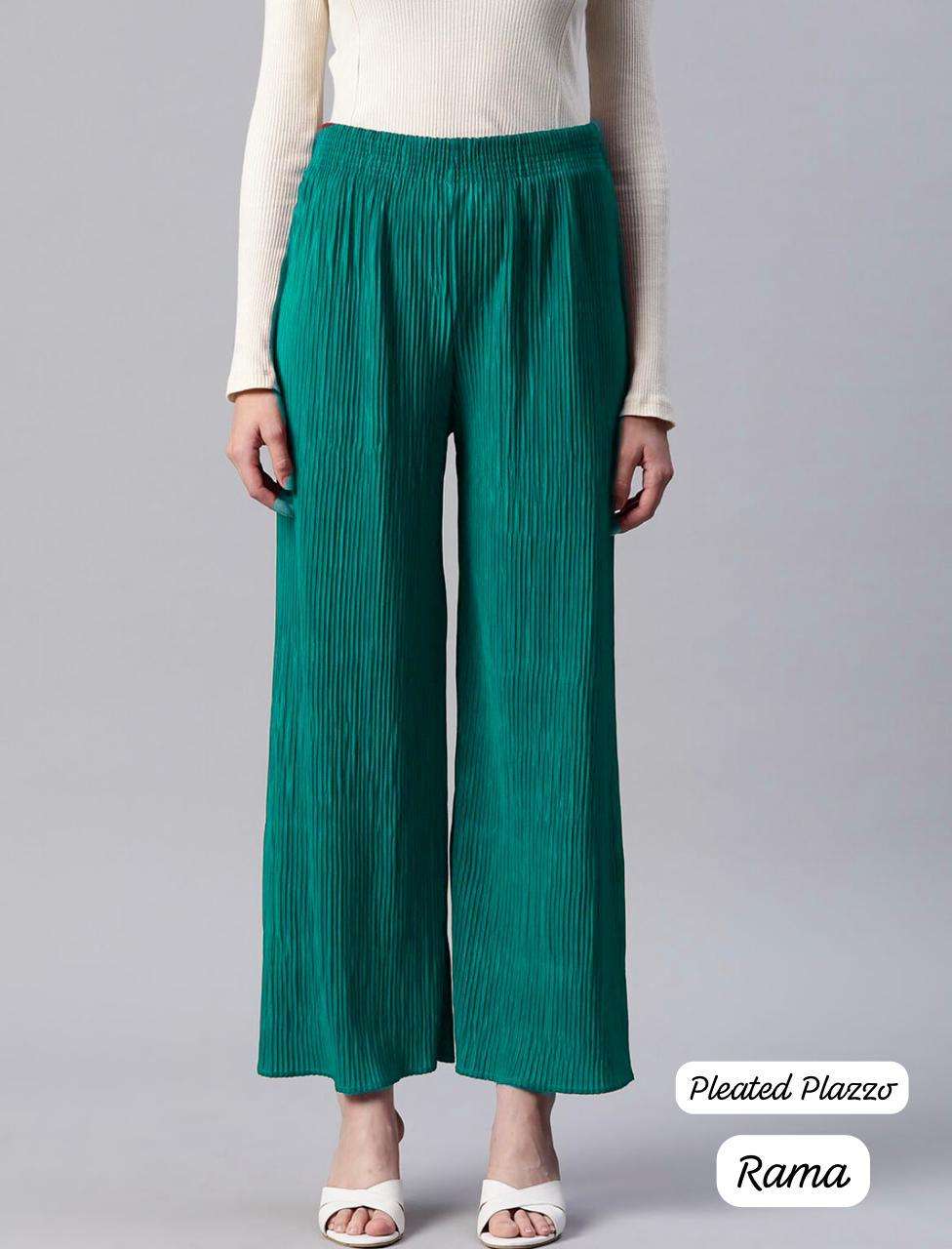 MF PLEATED PALAZZO LADIES BOTTOM WEAR COLLECTION 