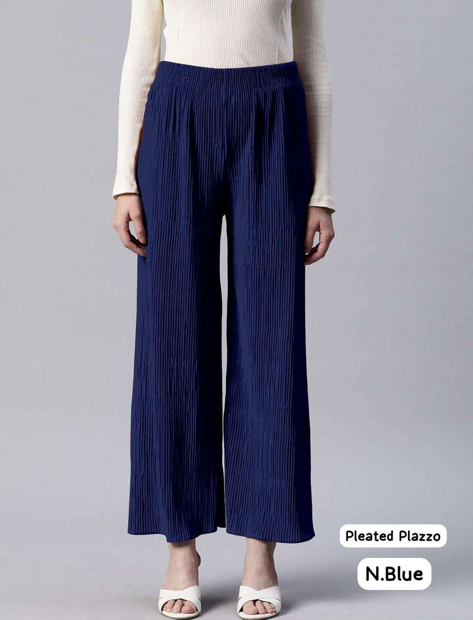 MF PLEATED PALAZZO LADIES BOTTOM WEAR COLLECTION 