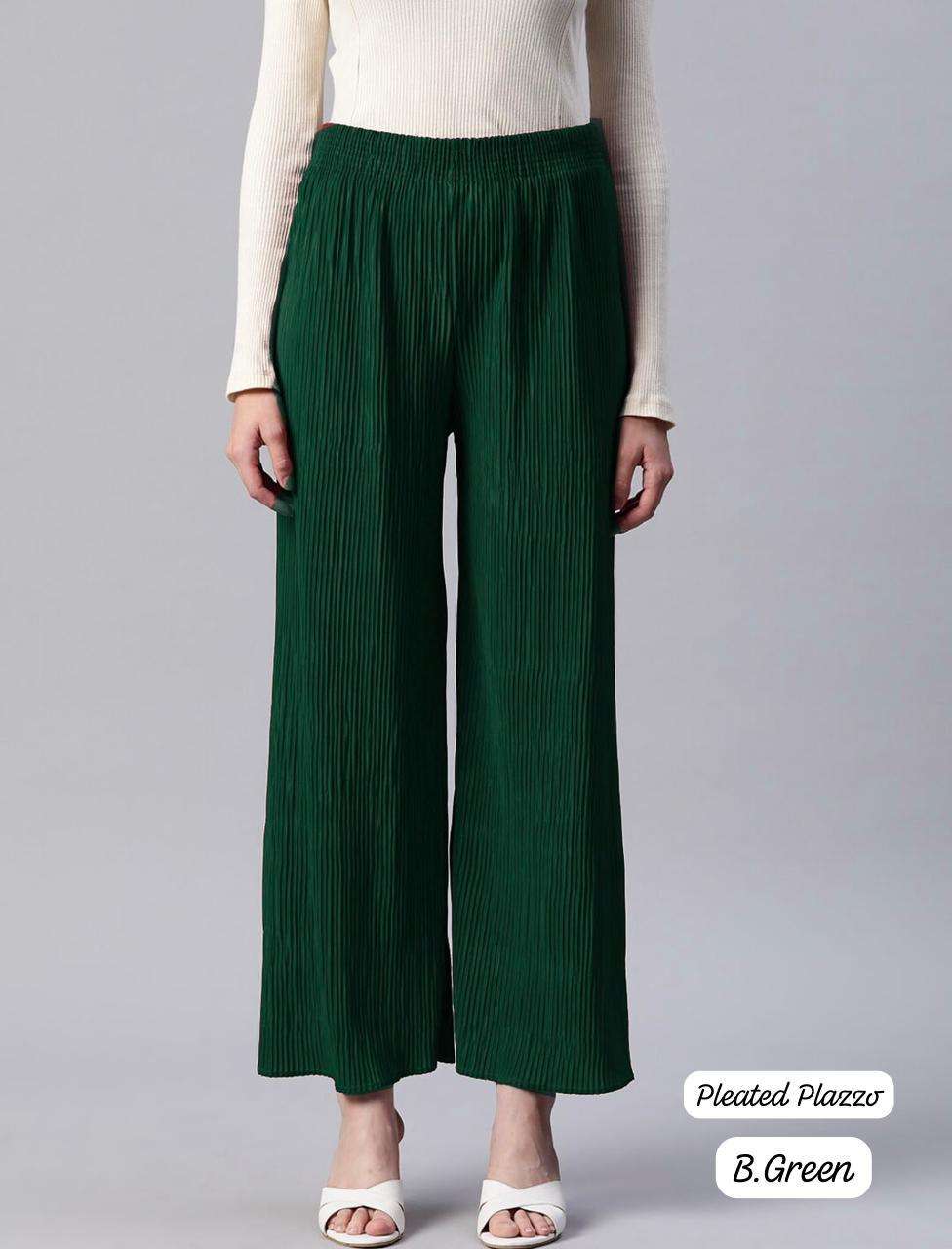 MF PLEATED PALAZZO LADIES BOTTOM WEAR COLLECTION 