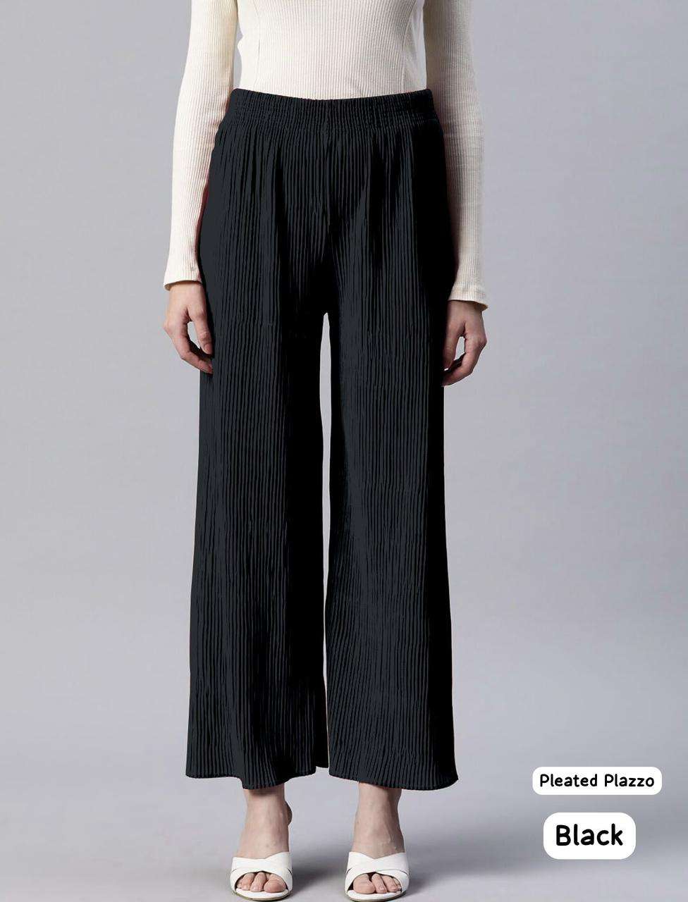 MF PLEATED PALAZZO LADIES BOTTOM WEAR COLLECTION 