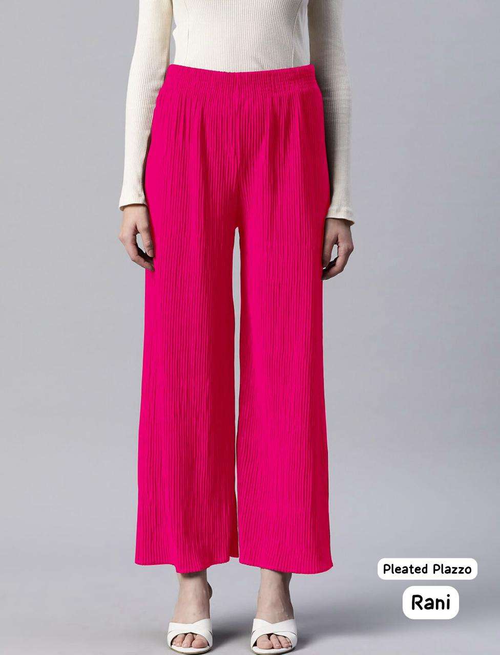 MF PLEATED PALAZZO LADIES BOTTOM WEAR COLLECTION 
