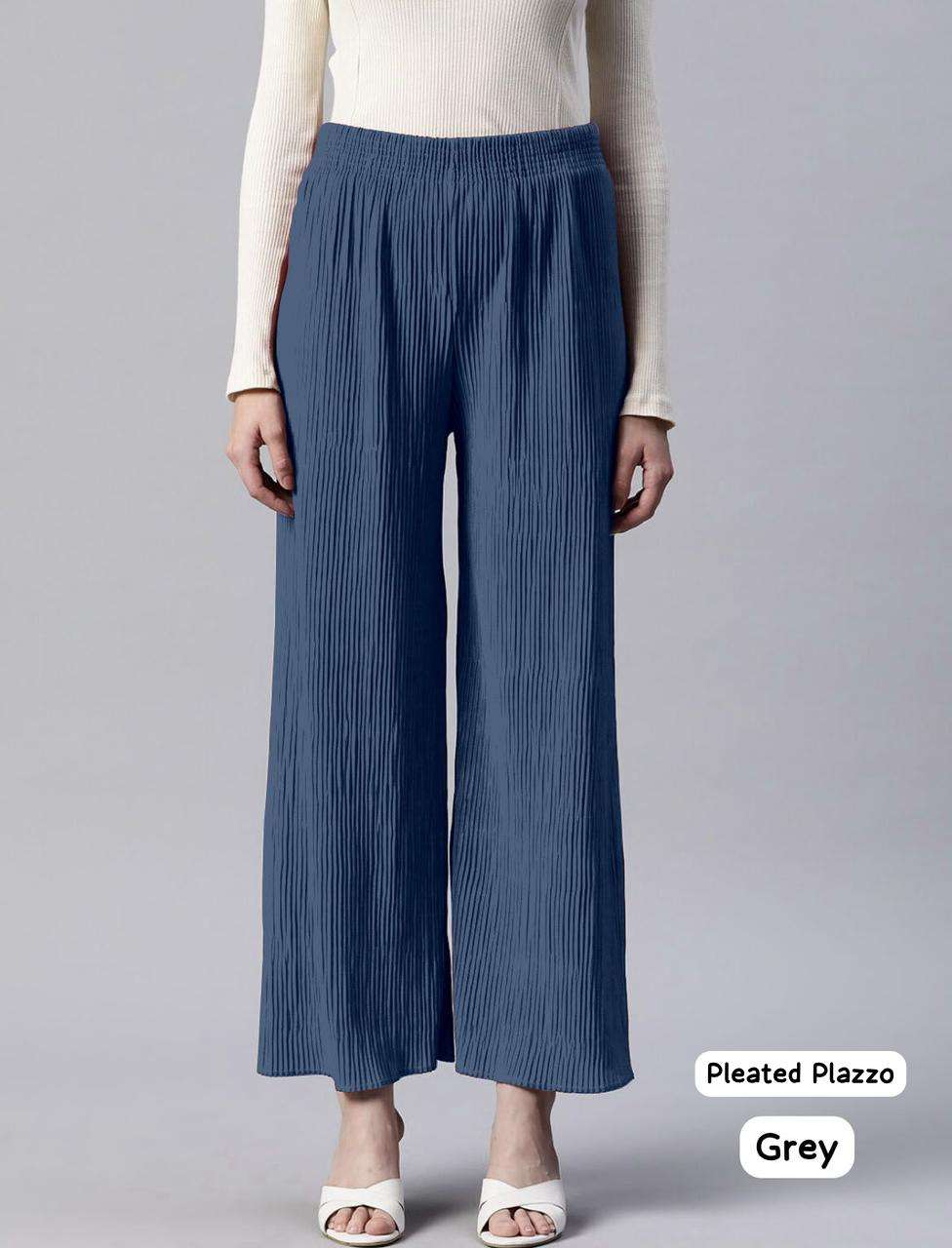 MF PLEATED PALAZZO LADIES BOTTOM WEAR COLLECTION 