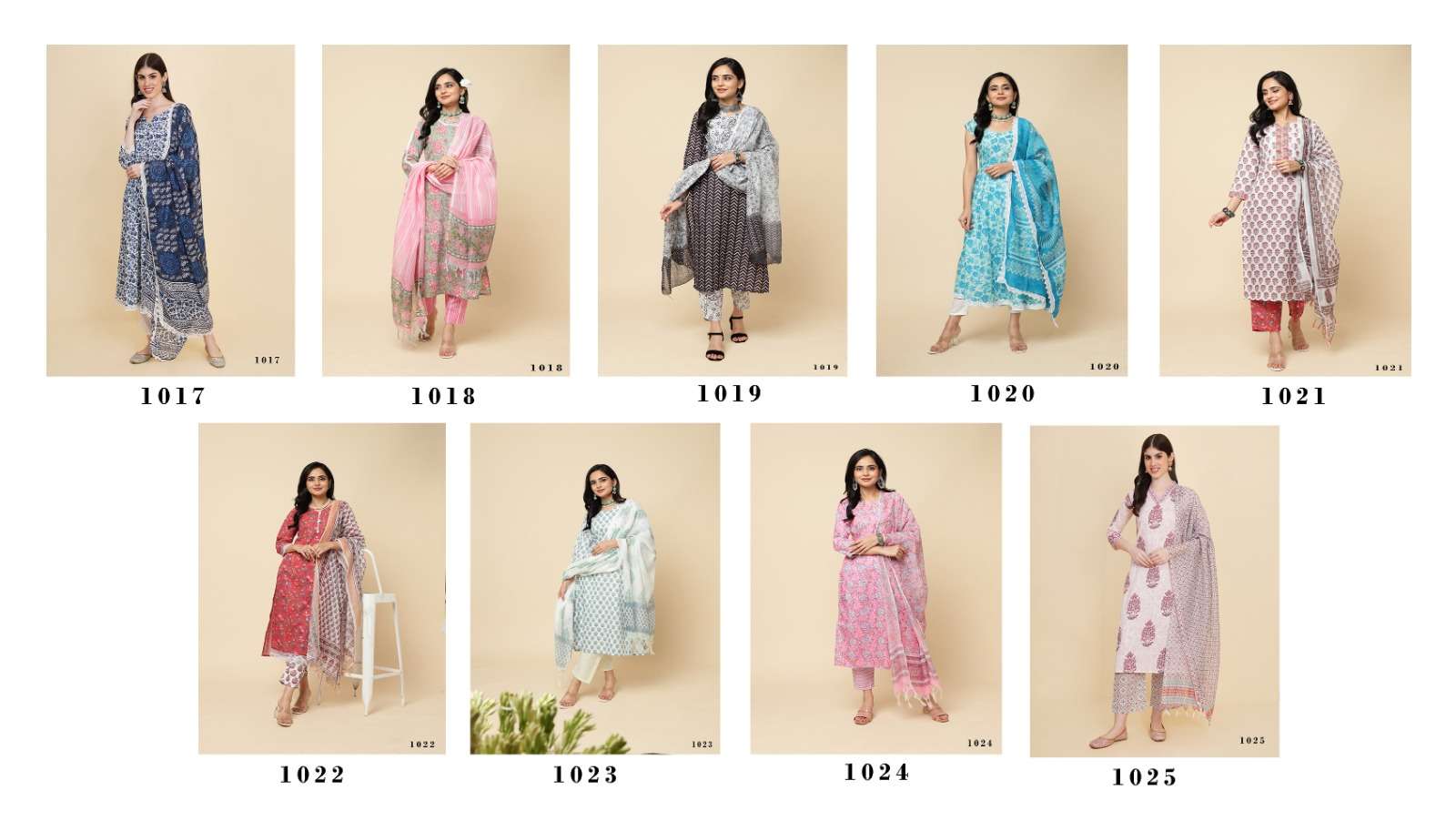 MF TANISHA VOL 3 RAYON PRINTS FANCY LADIES KURTI COMBO SET 