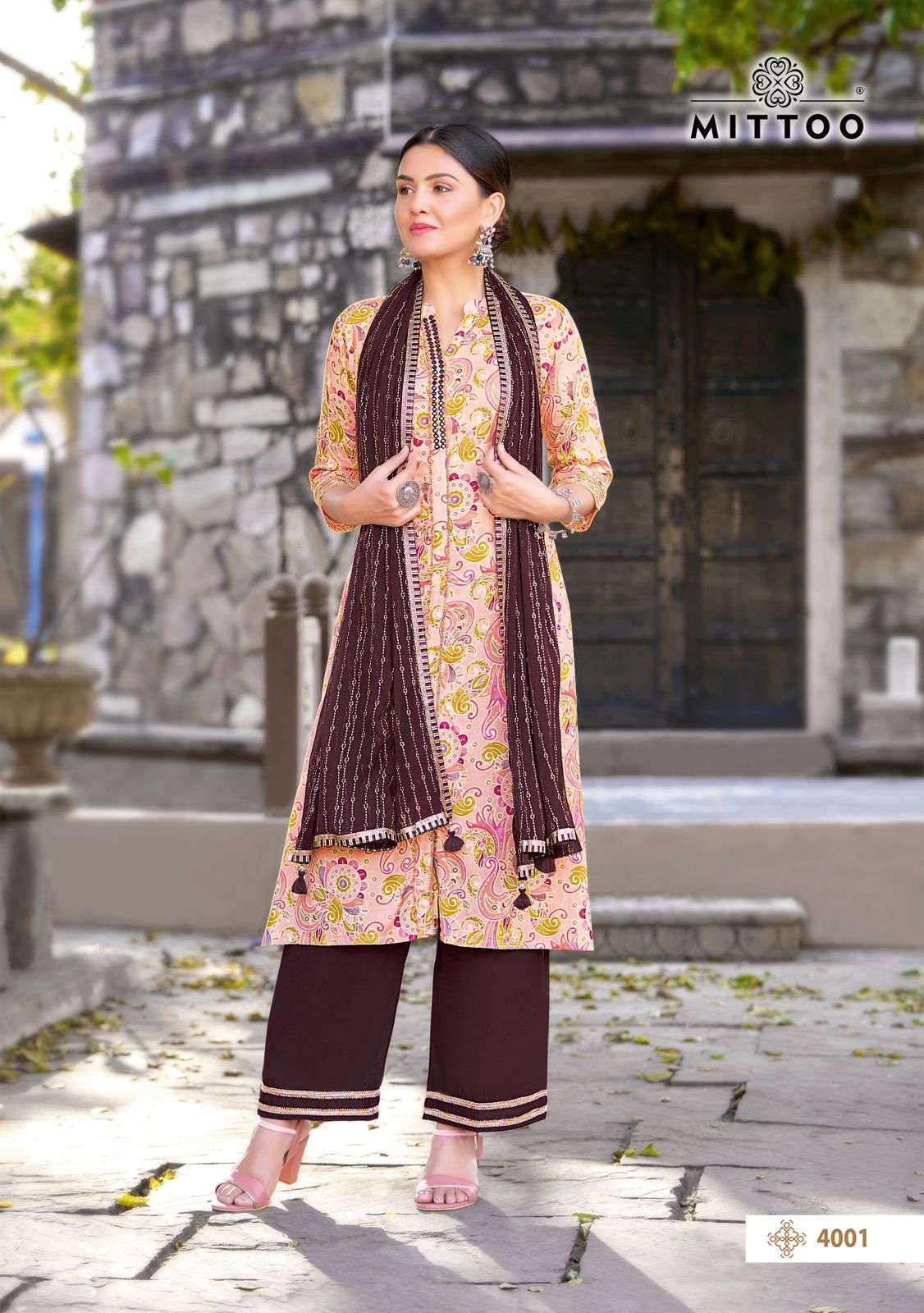 MITTOO KESHA RAYON PRINT FANCY KURTI COMBO SET 