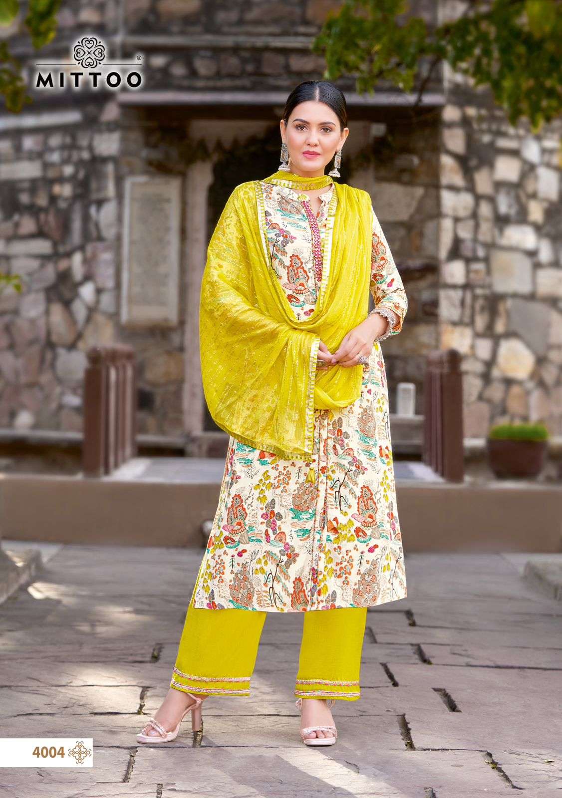 MITTOO KESHA RAYON PRINT FANCY KURTI COMBO SET 