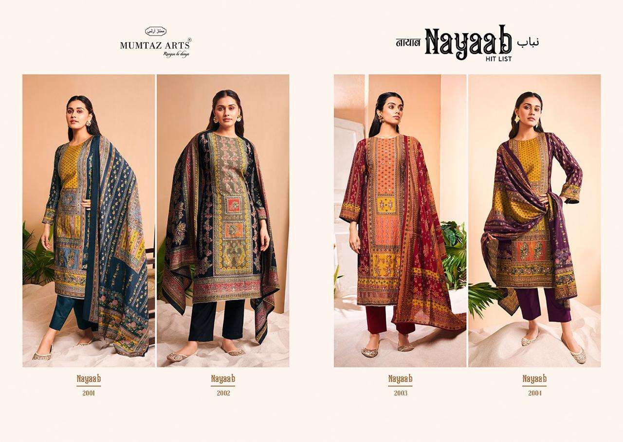 MUMTAZ ARTS NAYAAB VISCOSE FANCY EMBROIDERY SUIT