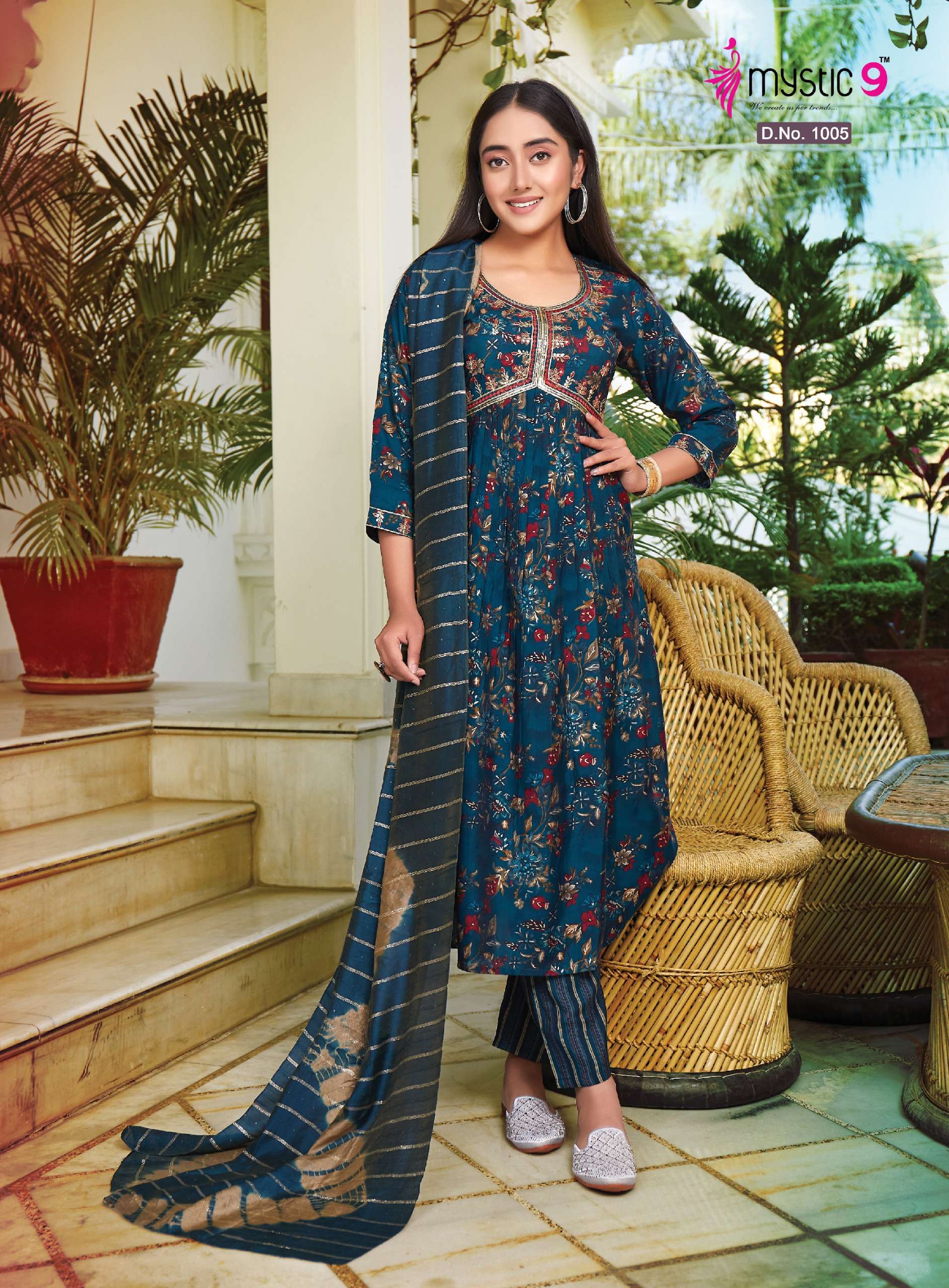 MYSTIC 9 MONALISA VOL 2 FANCY ALIA CUT STYLE KURTI COMBO SET 