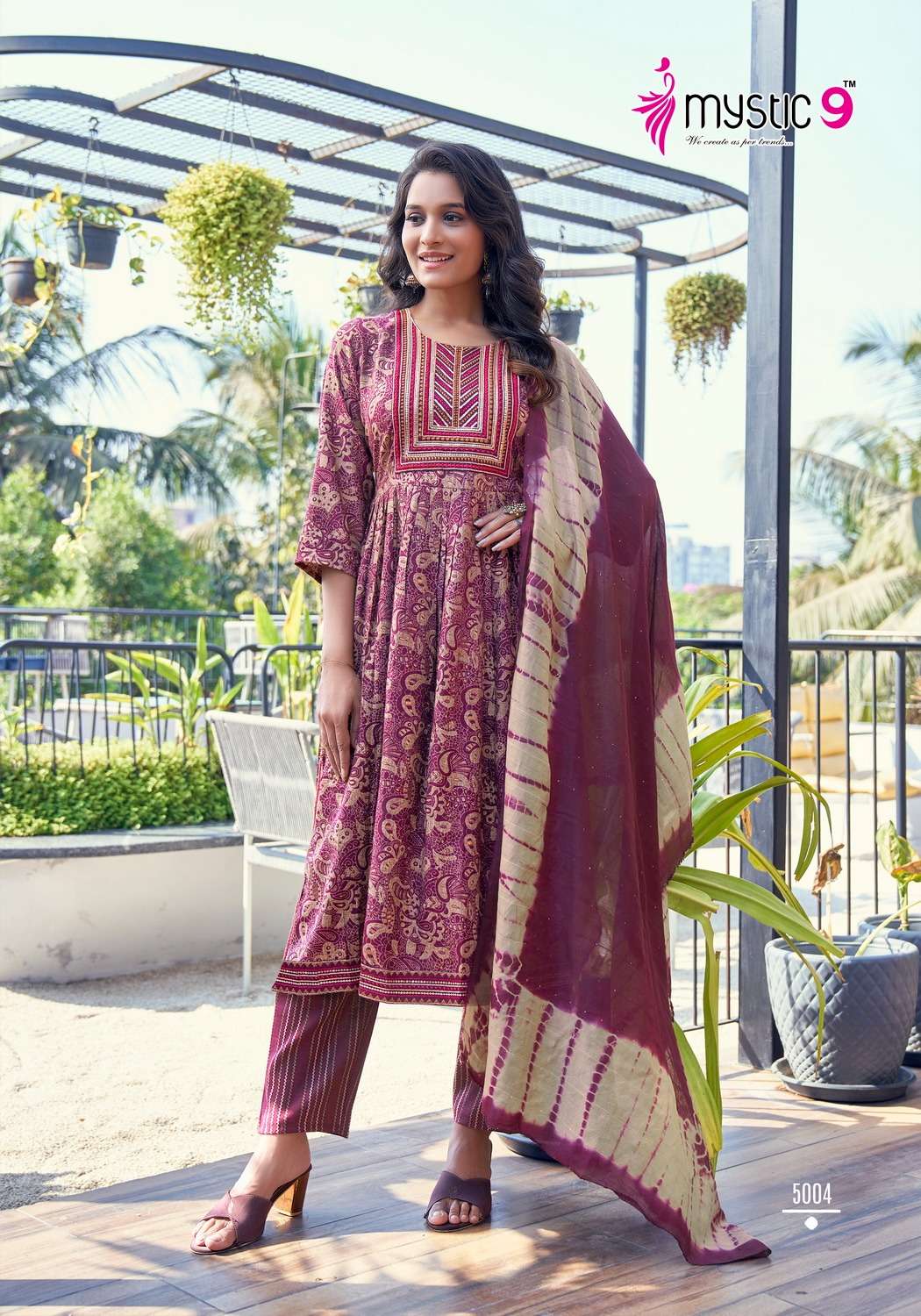 MYSTIC 9 SARA VOL 5 NAIRA STYLE KURTI COMBO SET