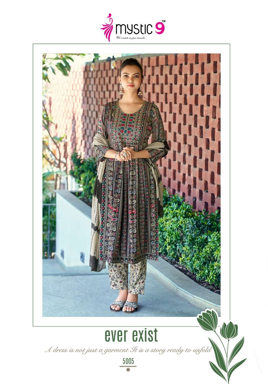 MYSTIC 9 SARA VOL 5 NAIRA STYLE KURTI COMBO SET