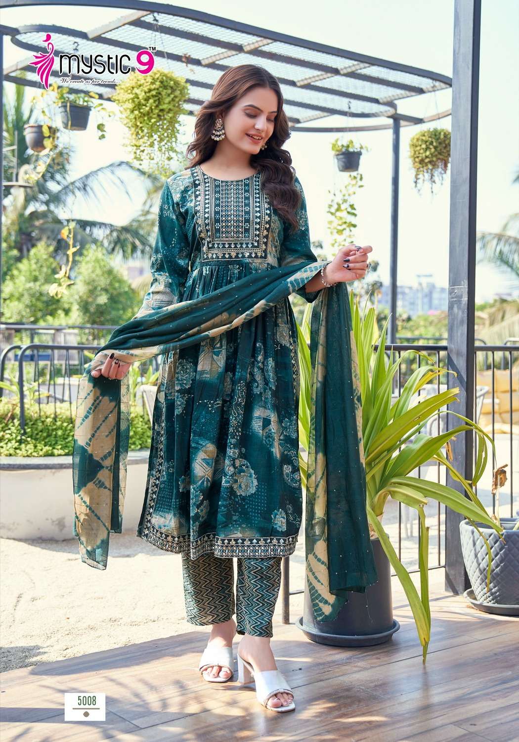 MYSTIC 9 SARA VOL 5 NAIRA STYLE KURTI COMBO SET