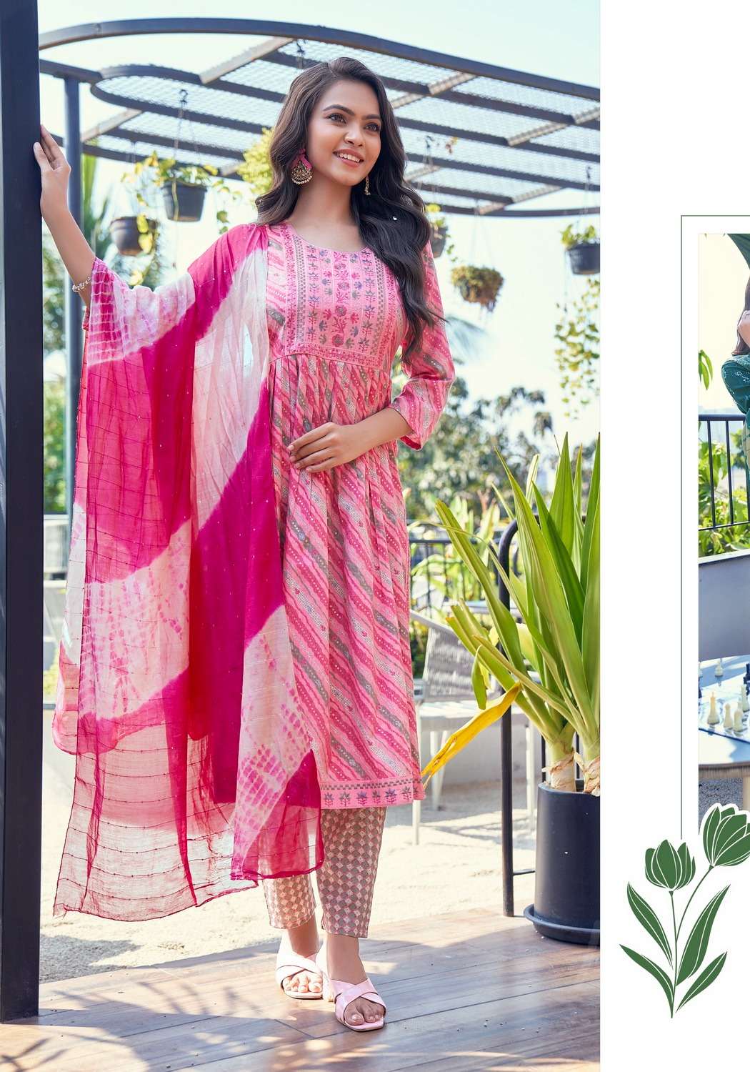 MYSTIC 9 SARA VOL 5 NAIRA STYLE KURTI COMBO SET