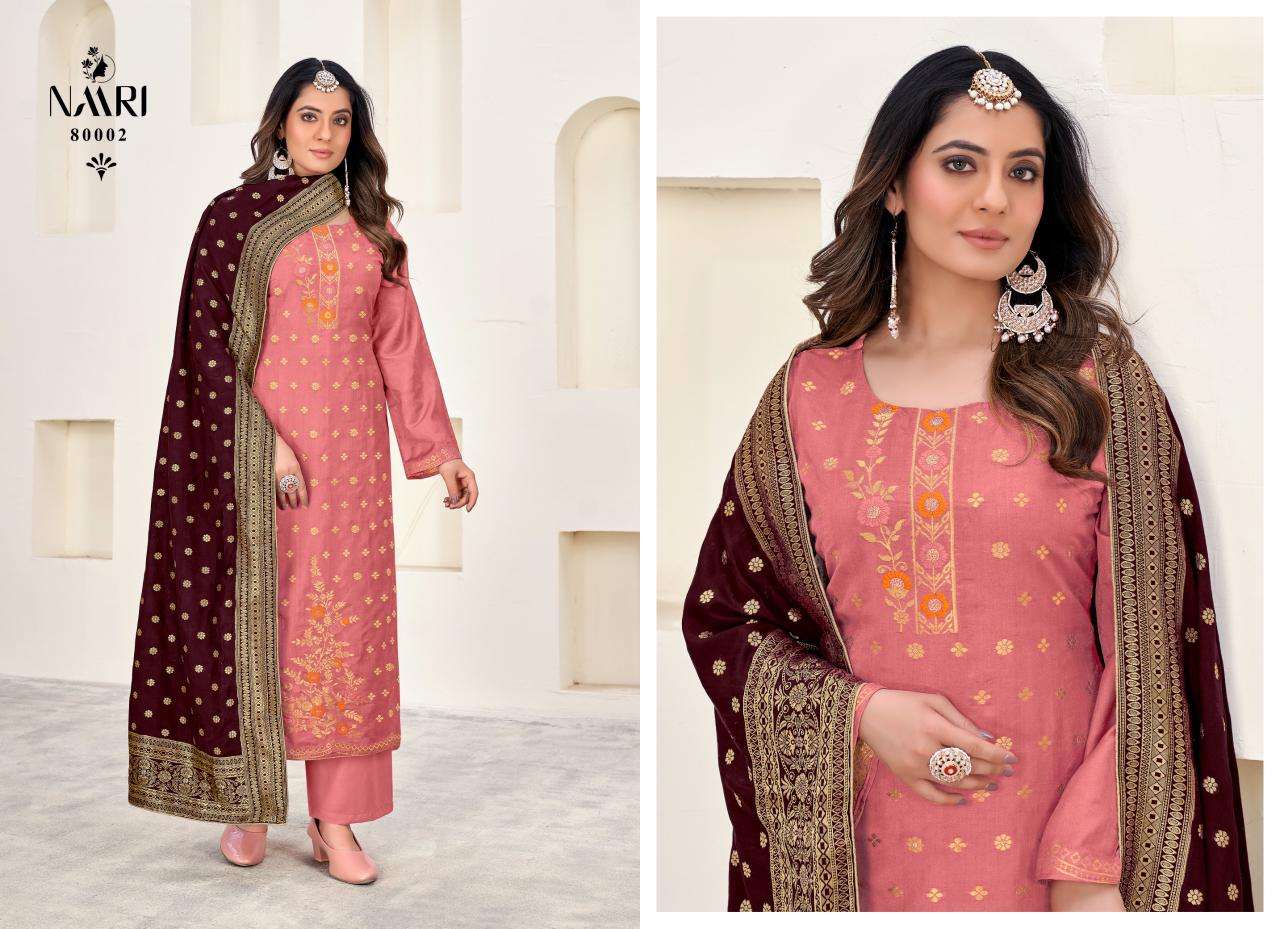 NAARI MERCE BENZ MUSLIN JACQUARD DESIGNER SUIT