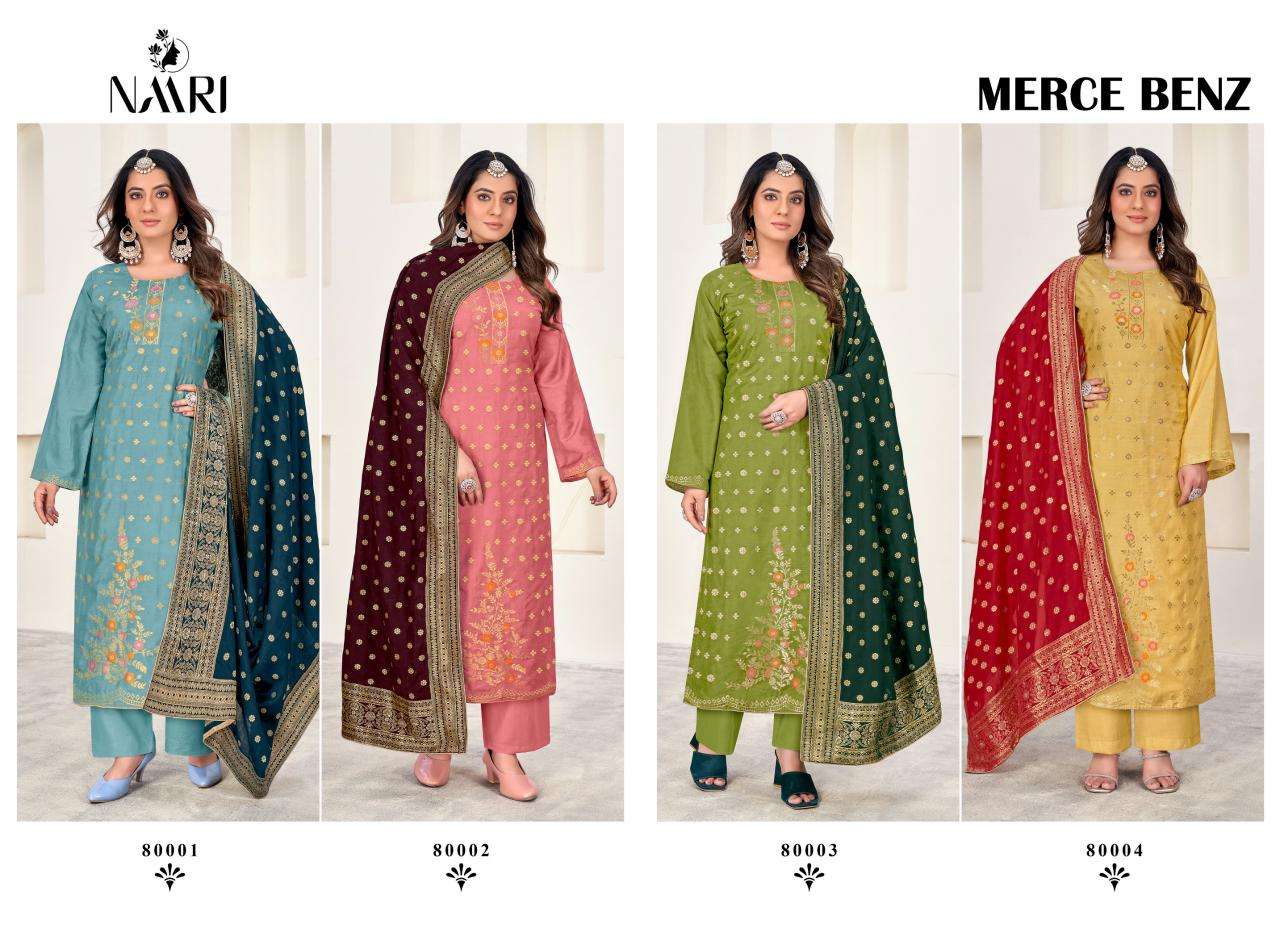 NAARI MERCE BENZ MUSLIN JACQUARD DESIGNER SUIT