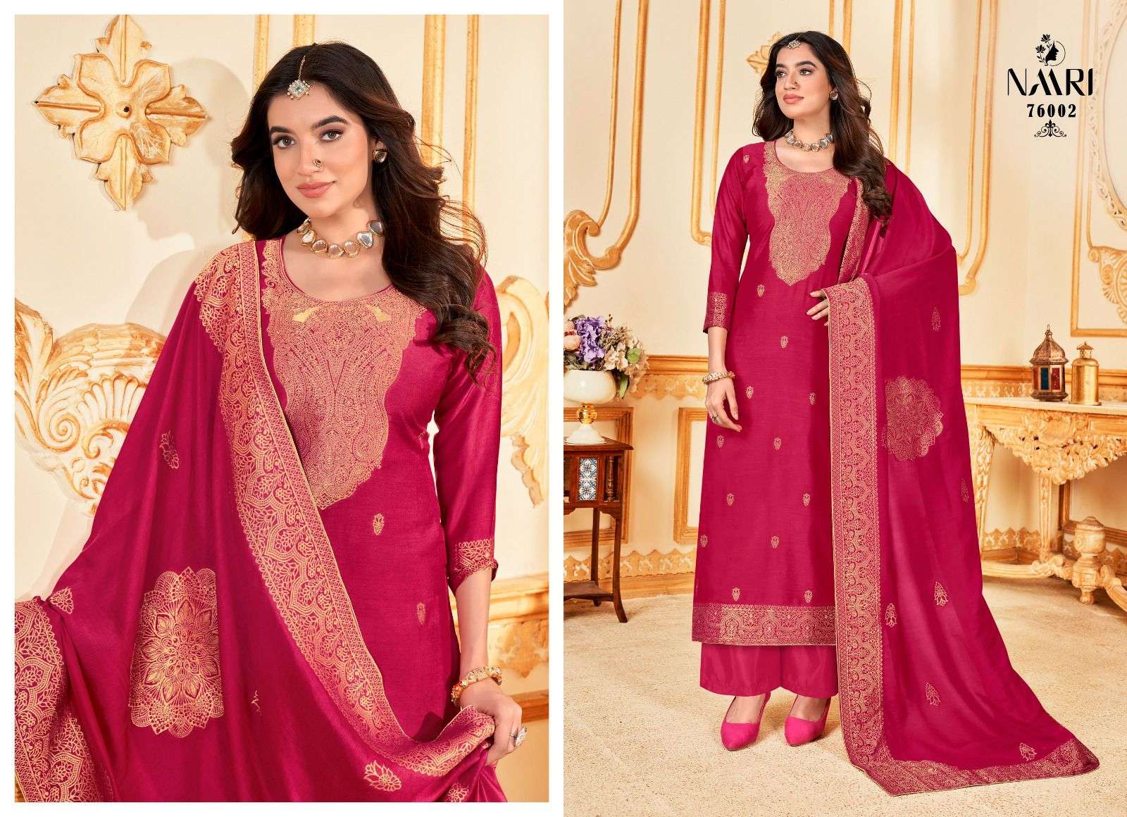 NAARI NAYNA MUSLIN JACQUARD SUIT