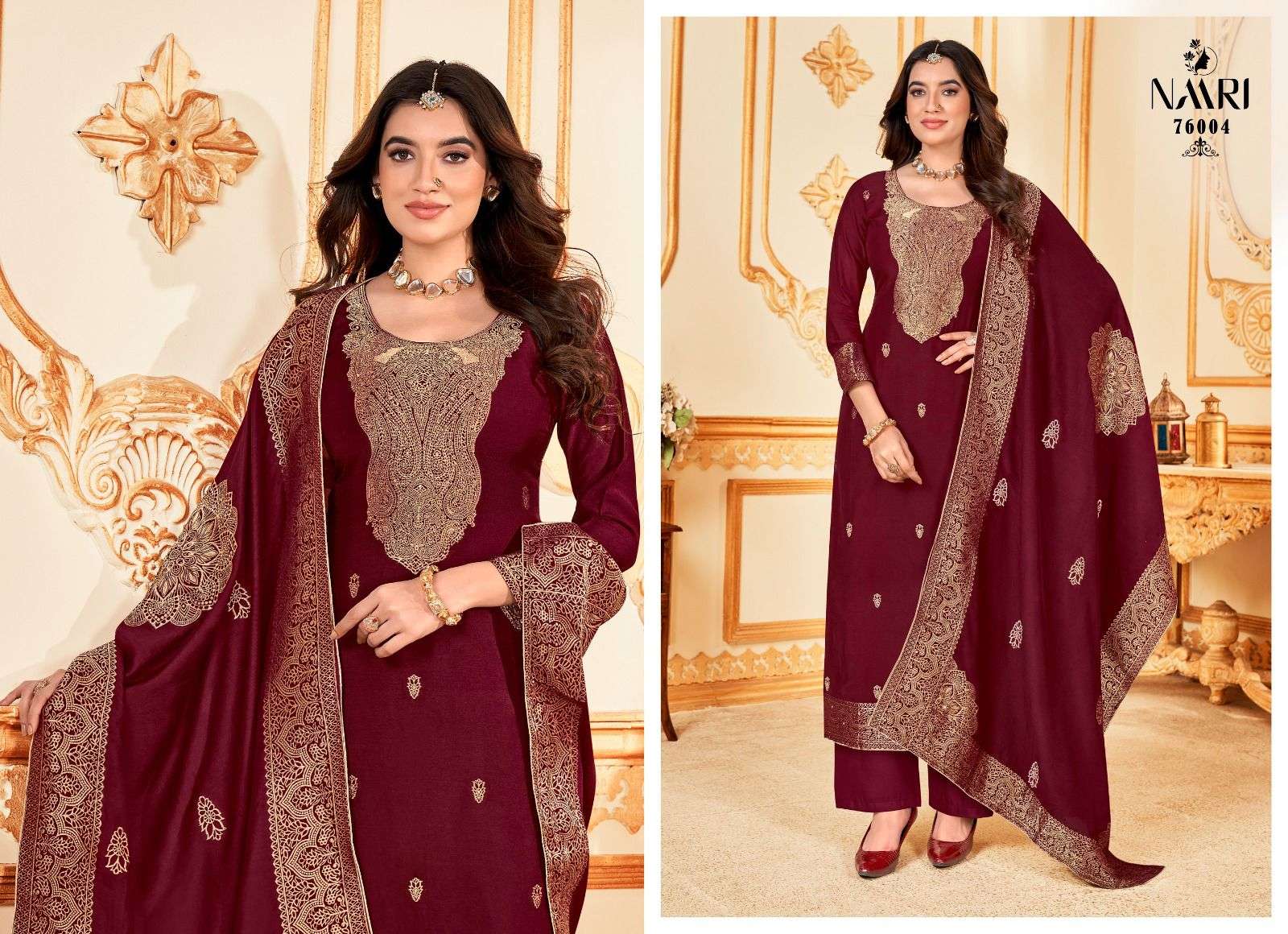 NAARI NAYNA MUSLIN JACQUARD SUIT
