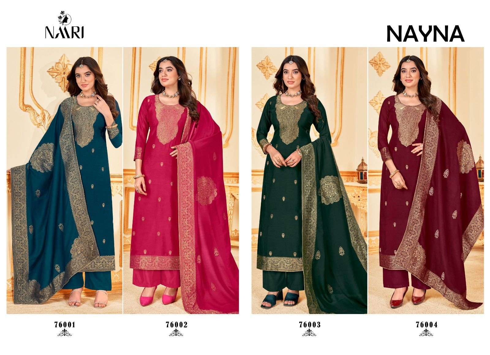 NAARI NAYNA MUSLIN JACQUARD SUIT