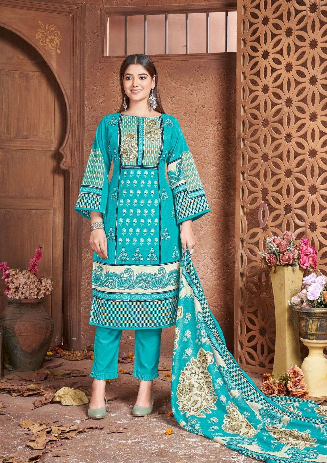 NAFISA COTTON ESRA VOL 5 COTTON DIGITAL PRINTS SALWAR SUIT	